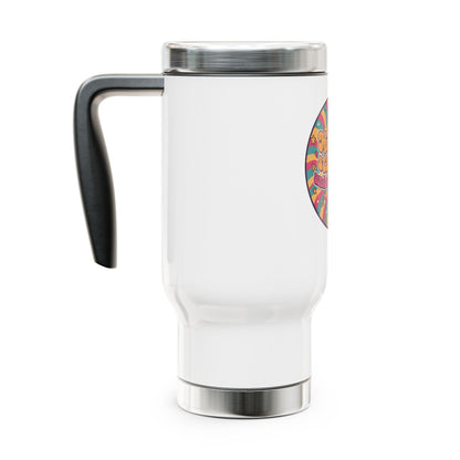 Made of Stardust Travel Mug — 14oz Stainless Steel Tumbler with Handle