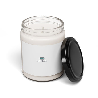 offline micro-icon candle | monoline minimal, tiny logo soy jar