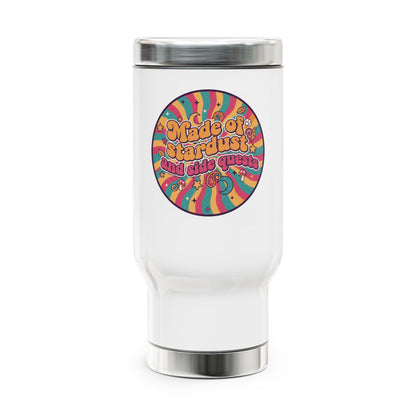 Made of Stardust Travel Mug — 14oz Stainless Steel Tumbler with Handle
