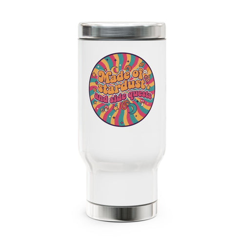 Made of Stardust Travel Mug — 14oz Stainless Steel Tumbler with Handle