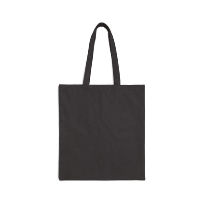 subtle microquote tote | tiny text canvas bag, minimalist minitext