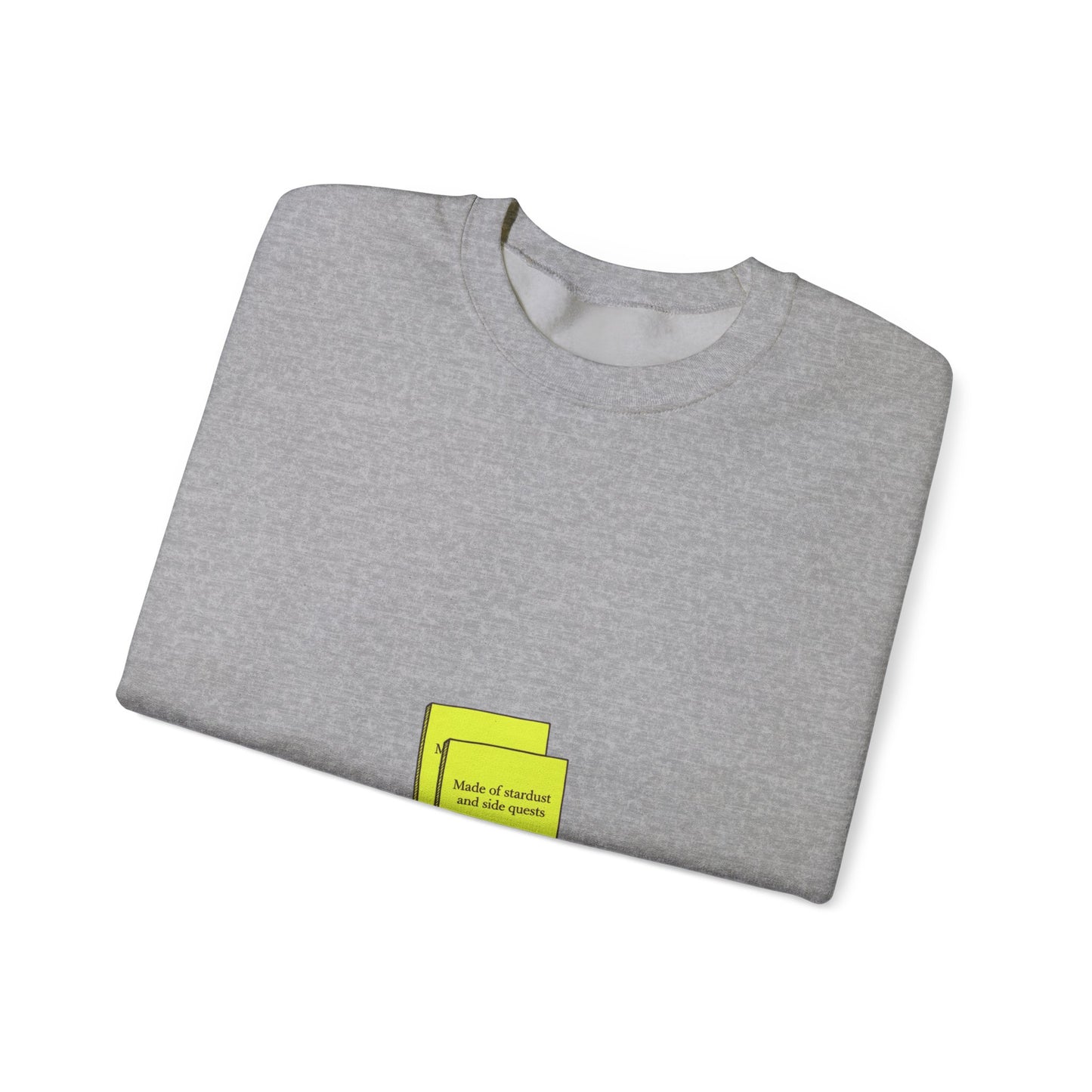 tiny text sticker crewneck Sweatshirt | sarcastic microquote, minimal microfont