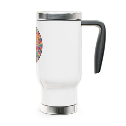 Made of Stardust Travel Mug — 14oz Stainless Steel Tumbler with Handle