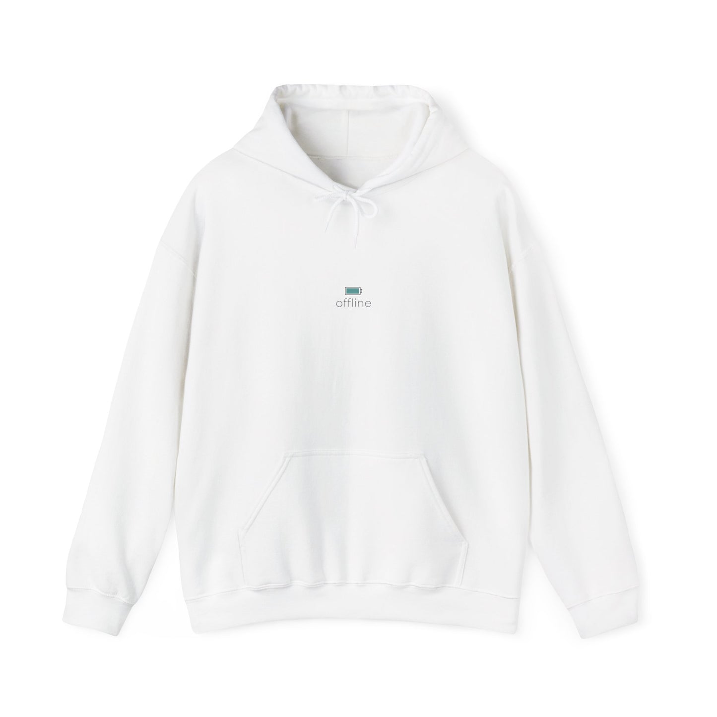 micro-logo 'still' Hoodie | monoline minimal icon, tiny graphic hoodie
