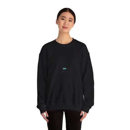 offline micro-battery icon Sweatshirt | monoline minimal, micro-logo apparel