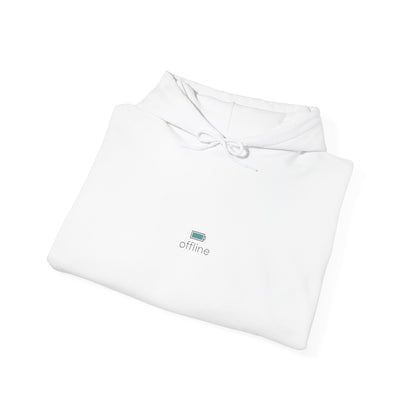 micro-logo 'still' Hoodie | monoline minimal icon, tiny graphic hoodie