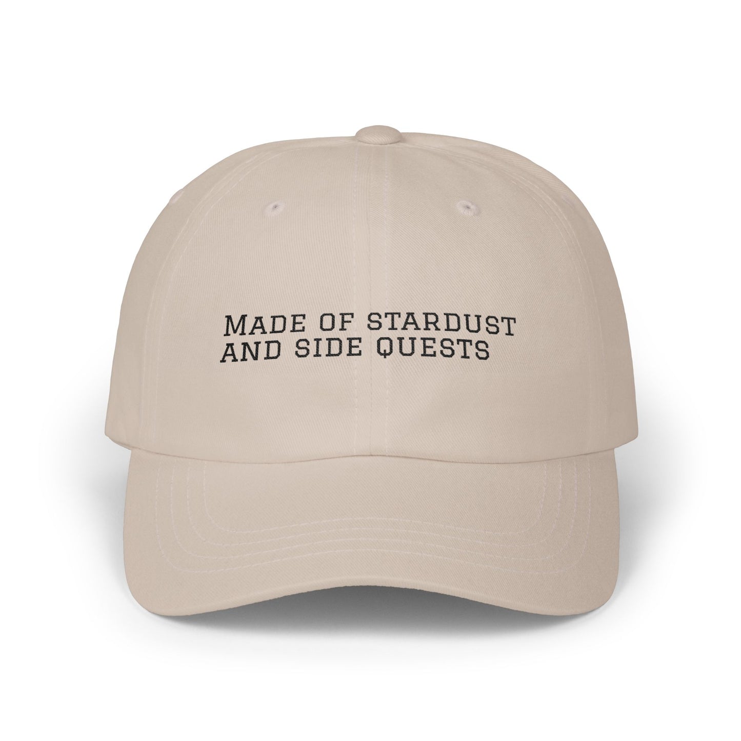 Cap — "Made of Stardust and Side Quests" Embroidered Hat